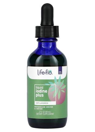 Рідкий йод плюс life-flo liquid iodine plus для здоров'я щитовидної залози 59 мл
