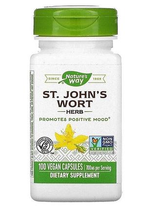 Звіробій 700 мг (st. john's wort) nature's way 100 вегетаріанських капсул
