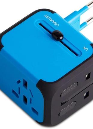 Milool 2-портовый usb-адаптер универсальной розетки для сша, ес, великобритании, австралии примерно для 150 ст