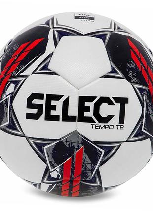Мяч футбольный tempo tb fifa basic v23 tempo-5wgr №5 бело-серый (57609032), select
