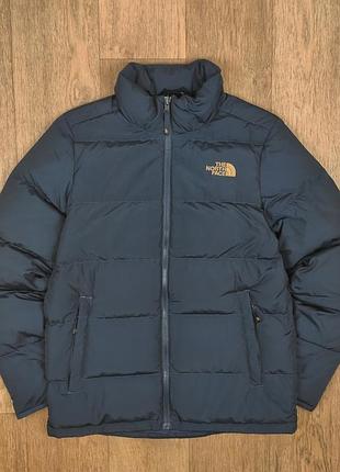 Пуховик the nort face 600 синій чоловічий мікропуховик outdoor tnf hh куртка підклад