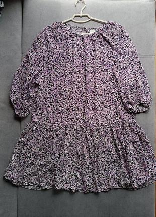 Віскозна сукня вільного крою, розмір l,xl, 2xl,з квітковим принтом3 фото