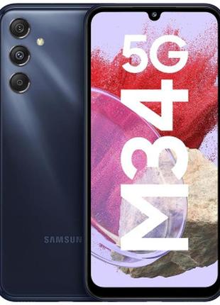 Мобільний телефон samsung galaxy m34 5g 8/128 gb dark blue (sm-m346bdbgsek)