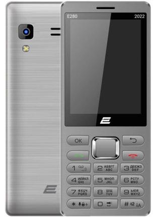 Мобильный телефон 2e e280 2022 dual sim silver (688130245227)