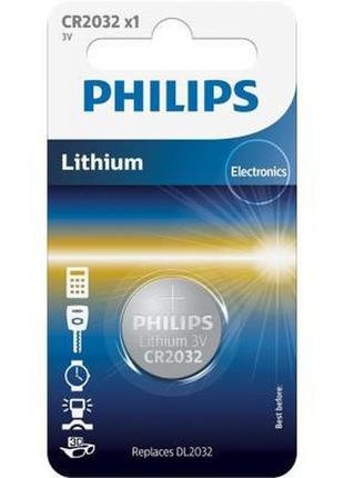 Батарейка philips cr2032 lithium * 1 (cr2032/01b)