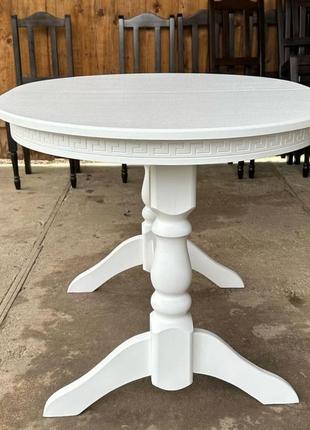 Стол кухонный 120х80+40 белый