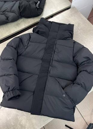Куртка зимова moncler чорна v089
