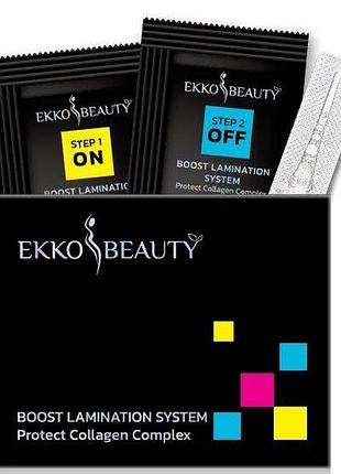Ekko beauty boost lamination system, мини набор для ламинирования ресниц и бровей