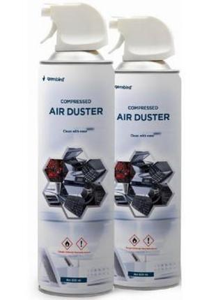 Очисне стиснене повітря spray duster 600ml gembird (ck-cad-fl600-01) продаж