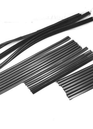 Уплотнитель опускного стекла двери ваз 2101-03, 2106 (к-т 16 шт.) передние + задние  "бархотка"