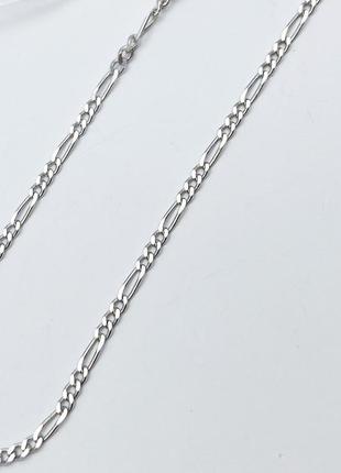 Срібний ланцюжок "фігаро" 40 2,25 г