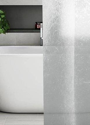 Штора для ванної кімнати  jade 3d з кільцями 12 шт. розмір 180х180. матеріал peva.