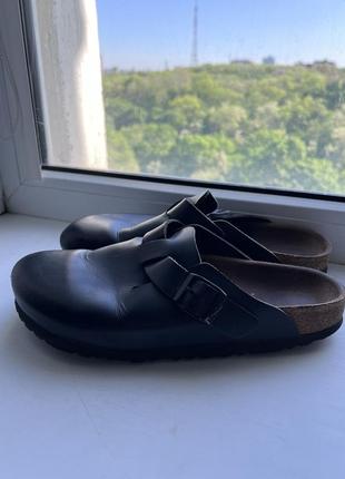 Birkenstock boston clogs leather black