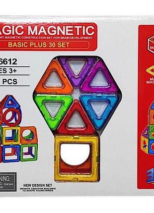 Конструктор магнітний "magic magnetic" 30 деталей