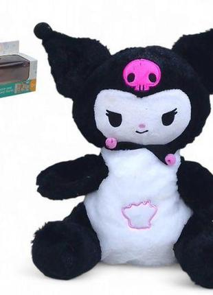 Мягкая игрушка-ночник аниме "дышащая kuromi" (черная)