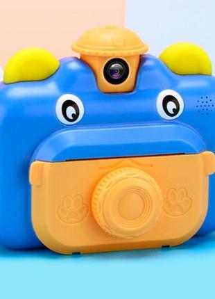 Фотоапарат миттєвого друку синій, фотоапарат, що друкує, з термодруком, камера миттєвого друку2 фото