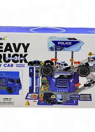 Игровой набор "грузовик-паркинг: полиция", 46 элементов
