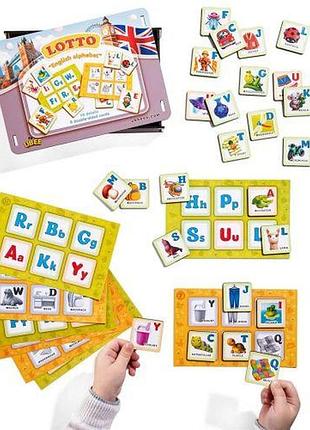 Лото деревянное "английский алфавит"