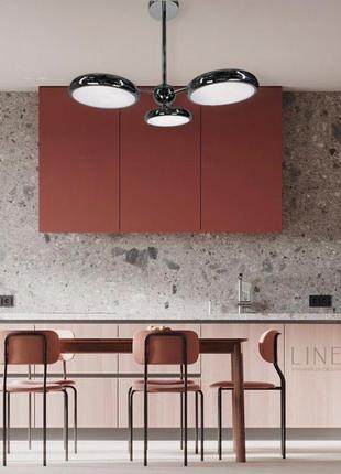 Люстра дизайнерська на 3 світлових блоки