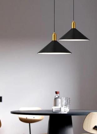 Підвіс forli із чорним металевим плафоном 35х20 см