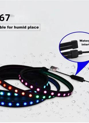 Готовий набір стрічки prolum™ 24v; 5x13;чорний; 5m; rgb full color