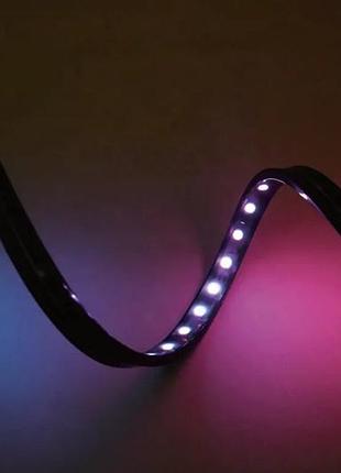 Готовий набір стрічки prolum™ 24v; 5x13;чорний; 5m; rgb full color