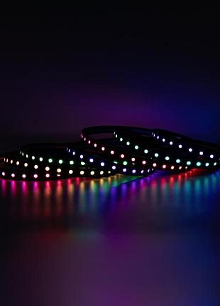 Готовий набір стрічки prolum™ 24v; 5x13;чорний; 5m; rgb full color