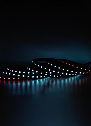 Готовий набір стрічки prolum™ 24v; 5x13;чорний; 5m; rgb full color