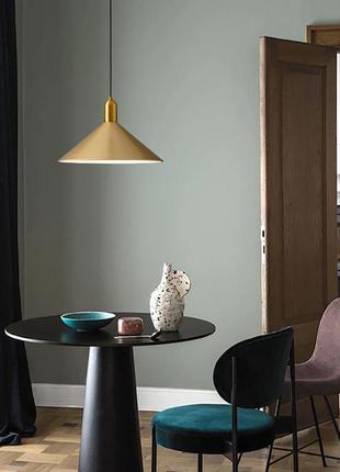 Підвіс forli із латунним металевим плафоном 35х20 см