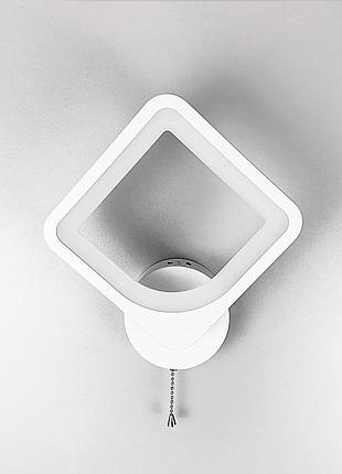 Мінімалістичнe бра led у білому корпусі