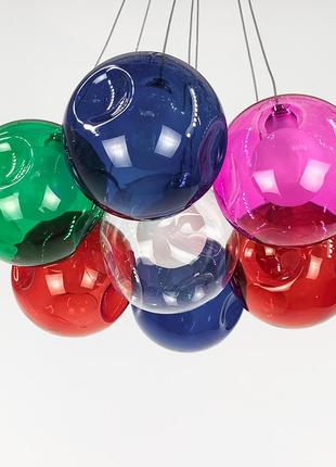 Яскравий світильник восса multicolor на 7 кольорових плафонів