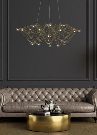 Невагома золота люстра ø 80 см