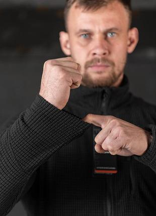 Флісова кофта windblock tactical чорний