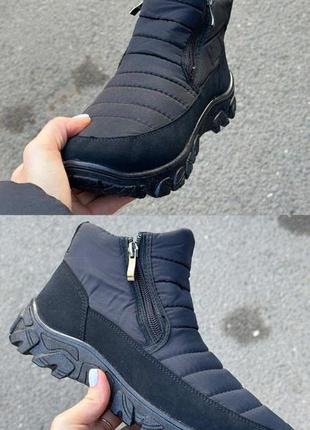 Чоловічі зимові дутики, черевики, 40р, 41р, 42р, 2 змійки