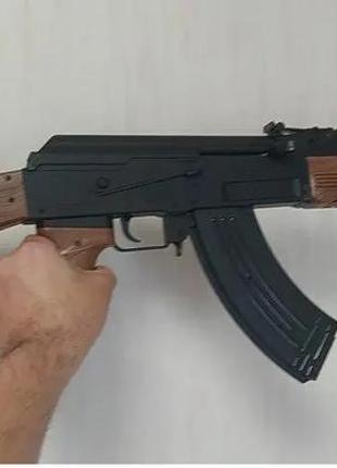 Іграшковий автомат калашникова ак-47 металевий на кульках