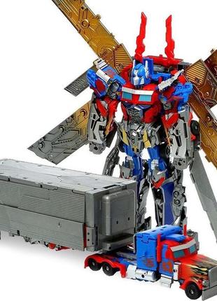 Игрушка трансформер оптимус прайм с прицепом optimus prime transformers выстота работа 32 см