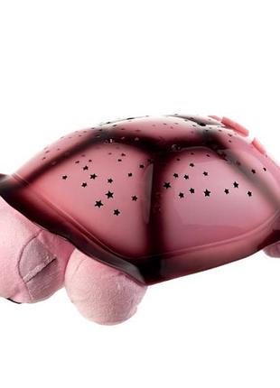 Детский музыкальный ночник черепаха-проектор звездного неба 007