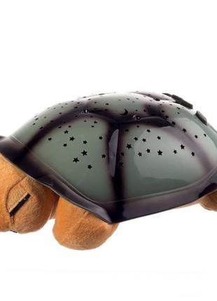 Детский музыкальный ночник черепаха-проектор звездного неба 007