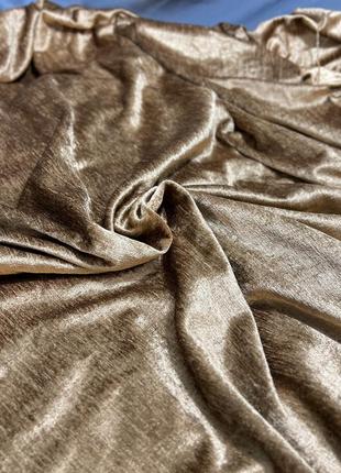 Шторы шенилл коричневаые 6.8м