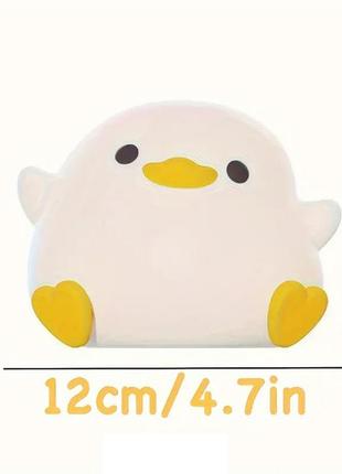 Ночник силиконовый сенсорный аккумуляторный usb led в форме утки ds-duck-01