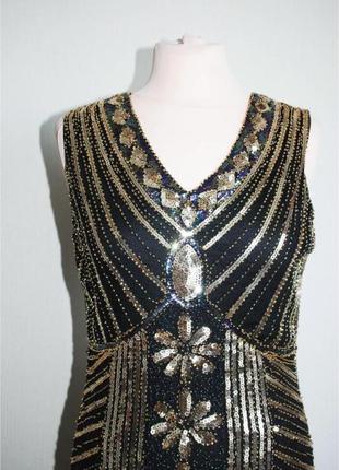 Сукня плаття з бахромою паєтками в стилі гетсбі,гангстер чикаго вечірка в стилі...