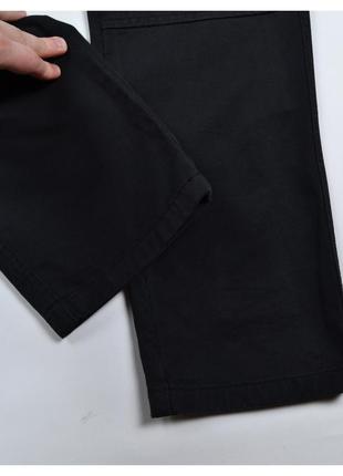 Threadbare 32 / чорні бавовняні вуличні чоловічі карго штани з кишенями7 фото