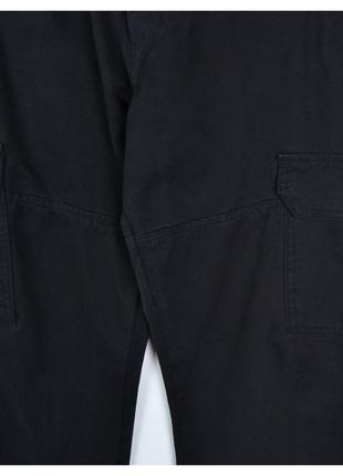 Threadbare 32 / чорні бавовняні вуличні чоловічі карго штани з кишенями10 фото
