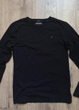 Кофта черная котоновая tommy hilfiger