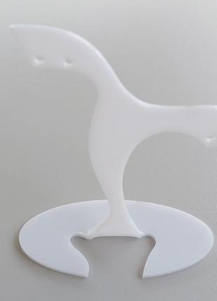 Подставка-витрина для  сережек белого цвета (акриловая).