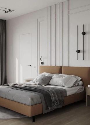 Дизайнерський чорний настінний світильник led