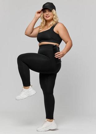 Бесшовные теплые зимние лосины на толстом меху для полных женщин.