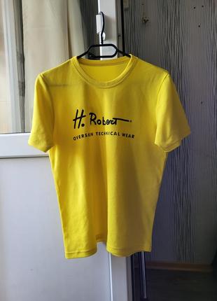 Футболка яркая жёлтая италия, р s оверсайз