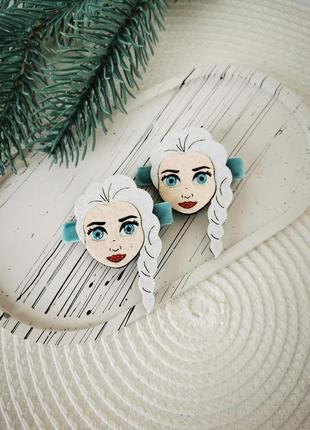 Заколка для волосся ручної роботи крижане серце ельза