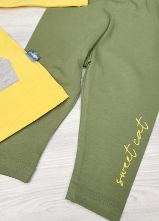 Комплект для девочки желтый 1761, размер 74